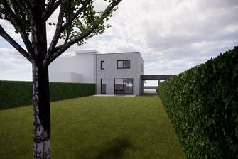 Verkaveling Neeroeteren met woningen en bouwgronden vergunde plannen