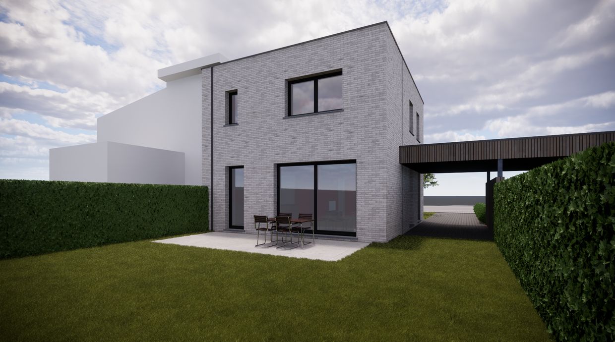 Verkaveling Neeroeteren met woningen en bouwgronden vergunde plannen