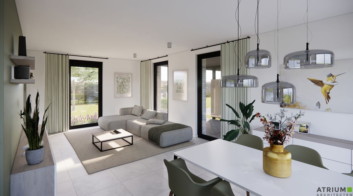 Verkaveling Neeroeteren met woningen en bouwgronden vergunde plannen