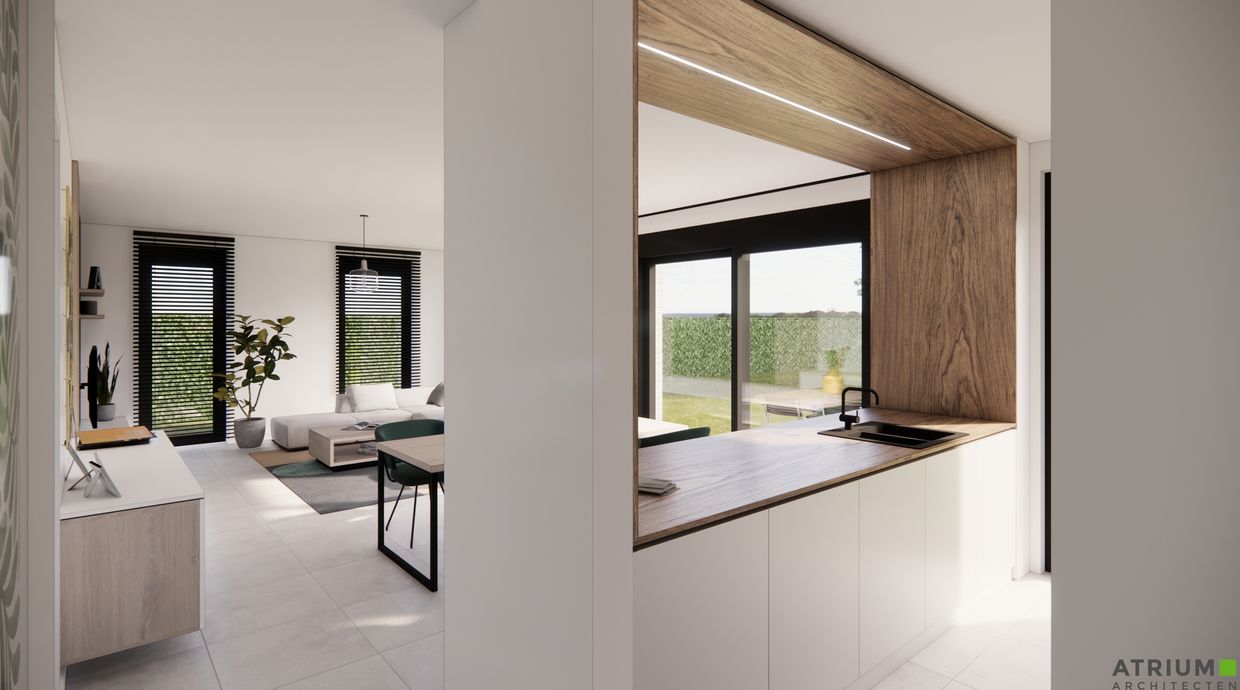 Verkaveling Neeroeteren met woningen en bouwgronden vergunde plannen