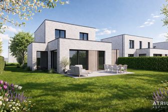 Verkaveling Neeroeteren met woningen en bouwgronden vergunde plannen