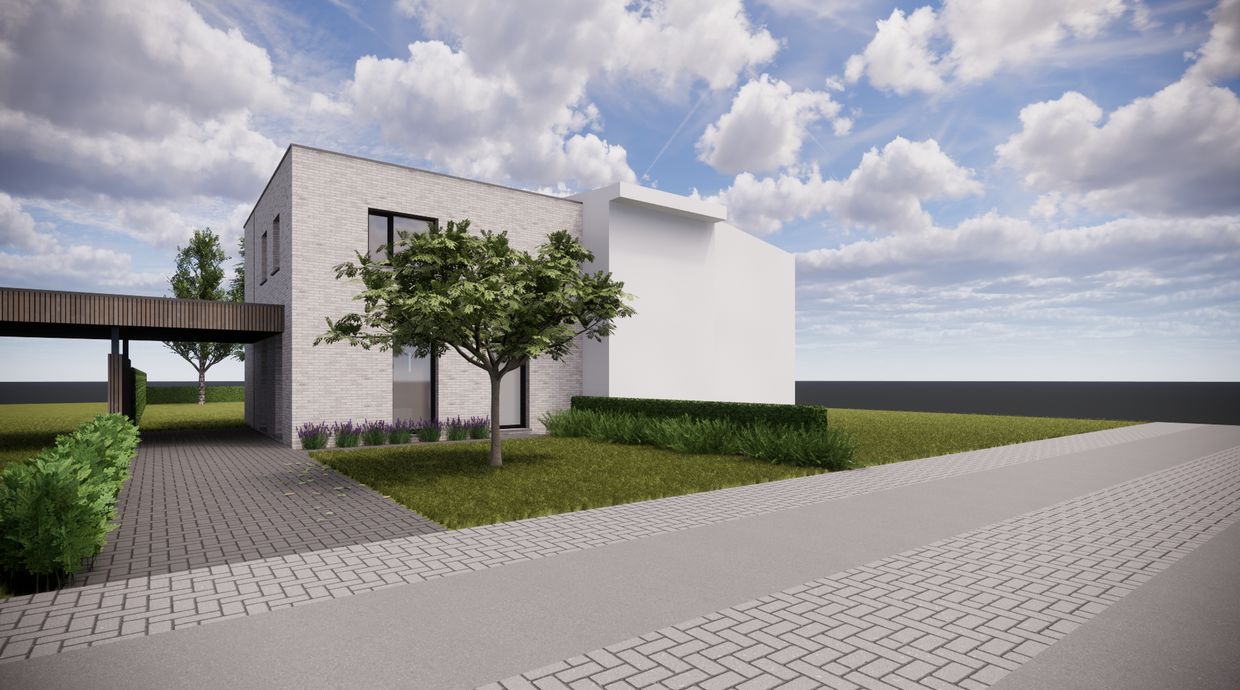 Verkaveling Neeroeteren met woningen en vergunde bouwgronden