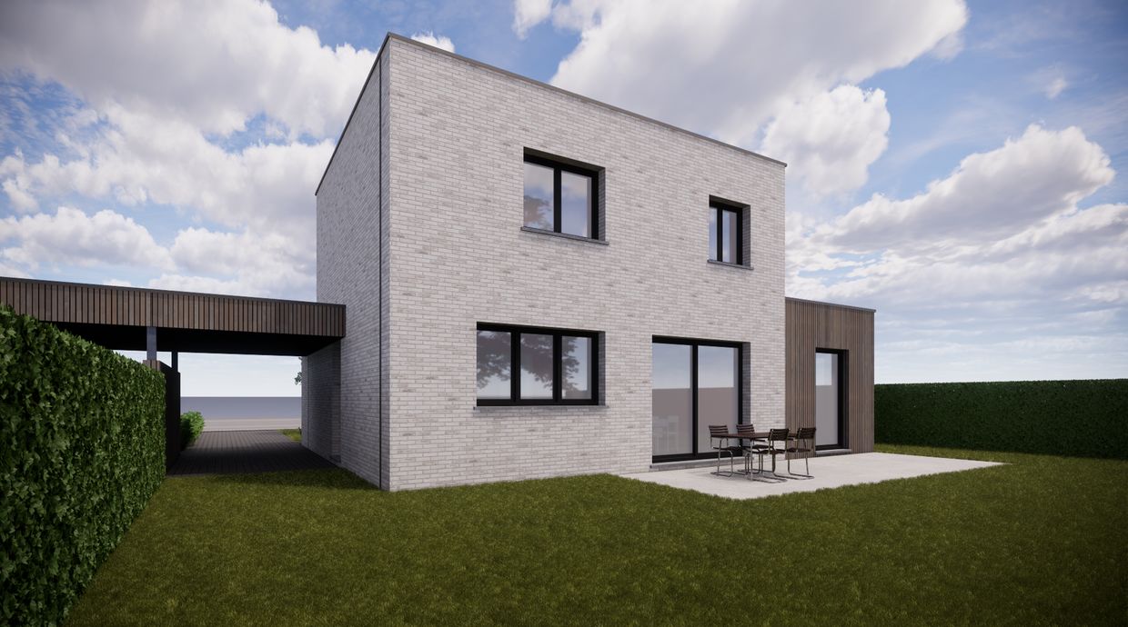 Verkaveling Neeroeteren met woningen en vergunde bouwgronden