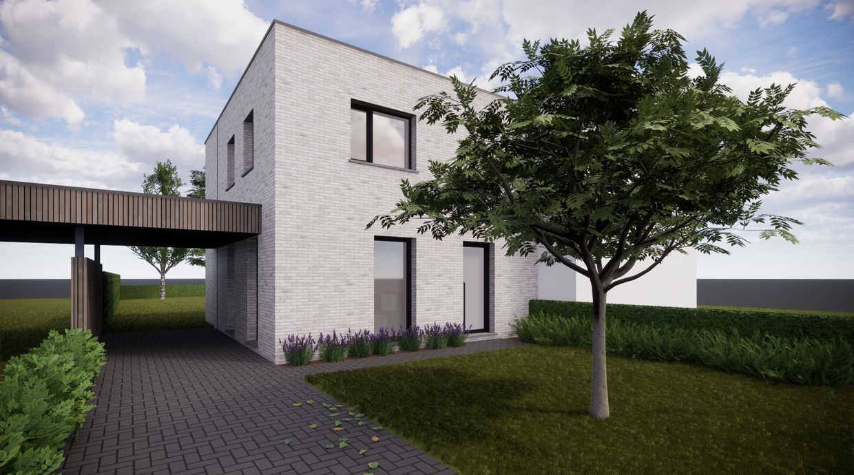 Verkaveling Neeroeteren met woningen en vergunde bouwgronden
