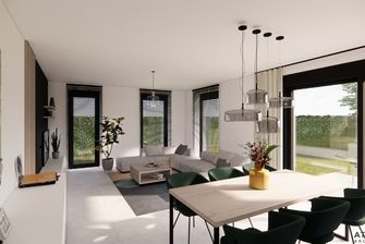 Verkaveling Neeroeteren met woningen en vergunde bouwgronden